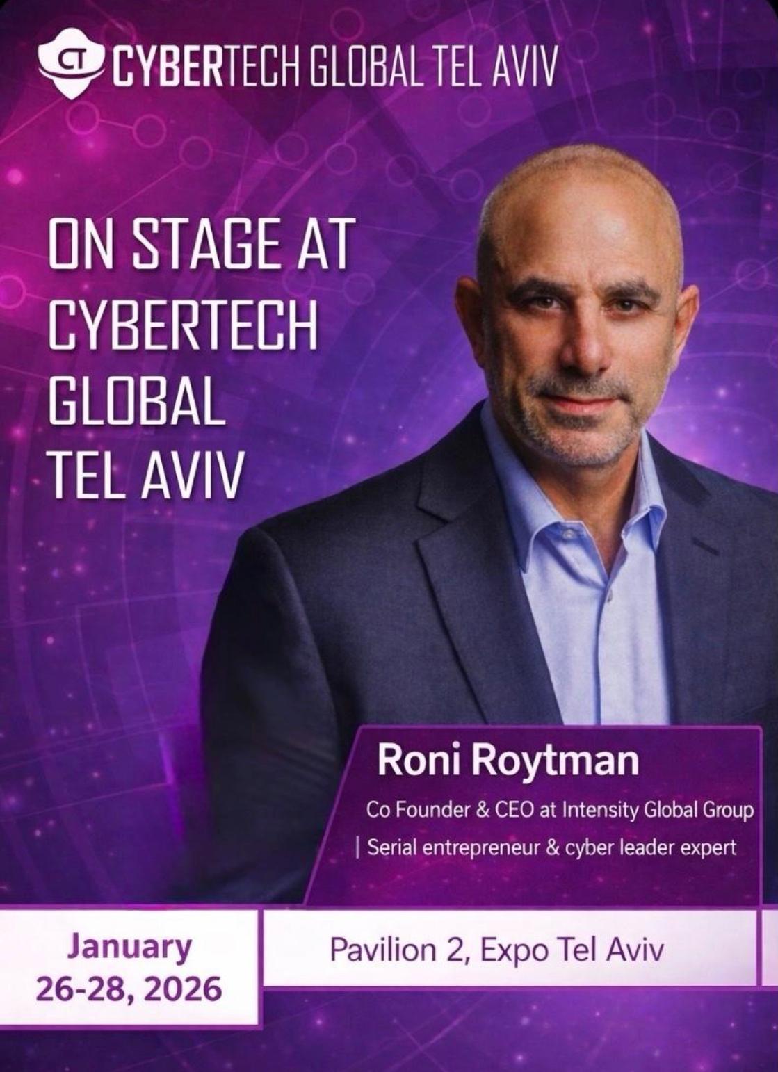 Roni Roytman to Speak at Cybertech Global Tel Aviv 2026